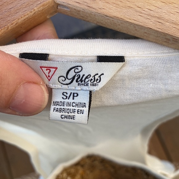 Guess gold sequin top cream, rayon - Picture 8 of 8